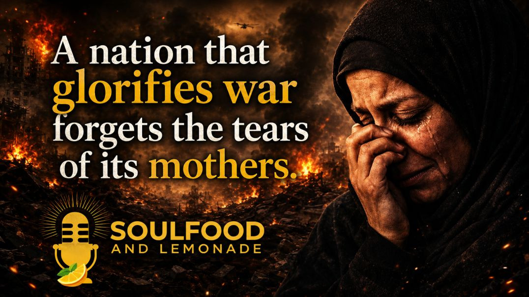 ⁣A nation that glorifies war forgets the tears of its mothers
